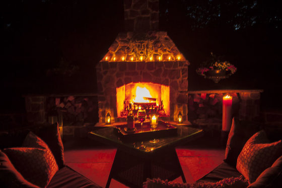 Outdoor Fireplace & Patio